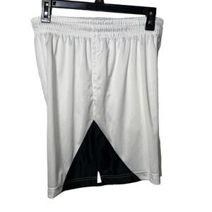 Nike White and Black Athletic Shorts